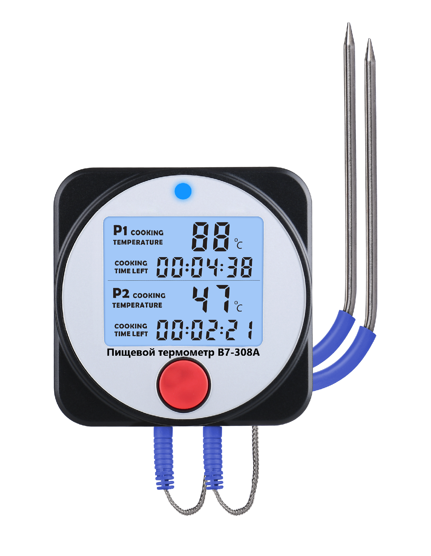 Термометр электронный пищевой В7-308А погружной (проникающий) с датчиками  выносного исполнения — купить по выгодной цене | Восток-7