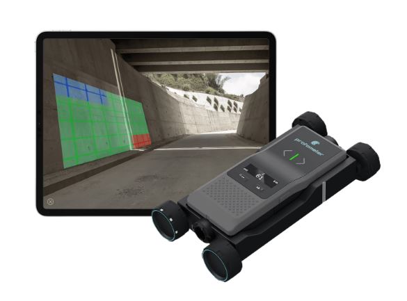 Измеритель защитного слоя бетона и диаметра арматуры, Proceq Profometer PM8000 Pro локатор арматуры 