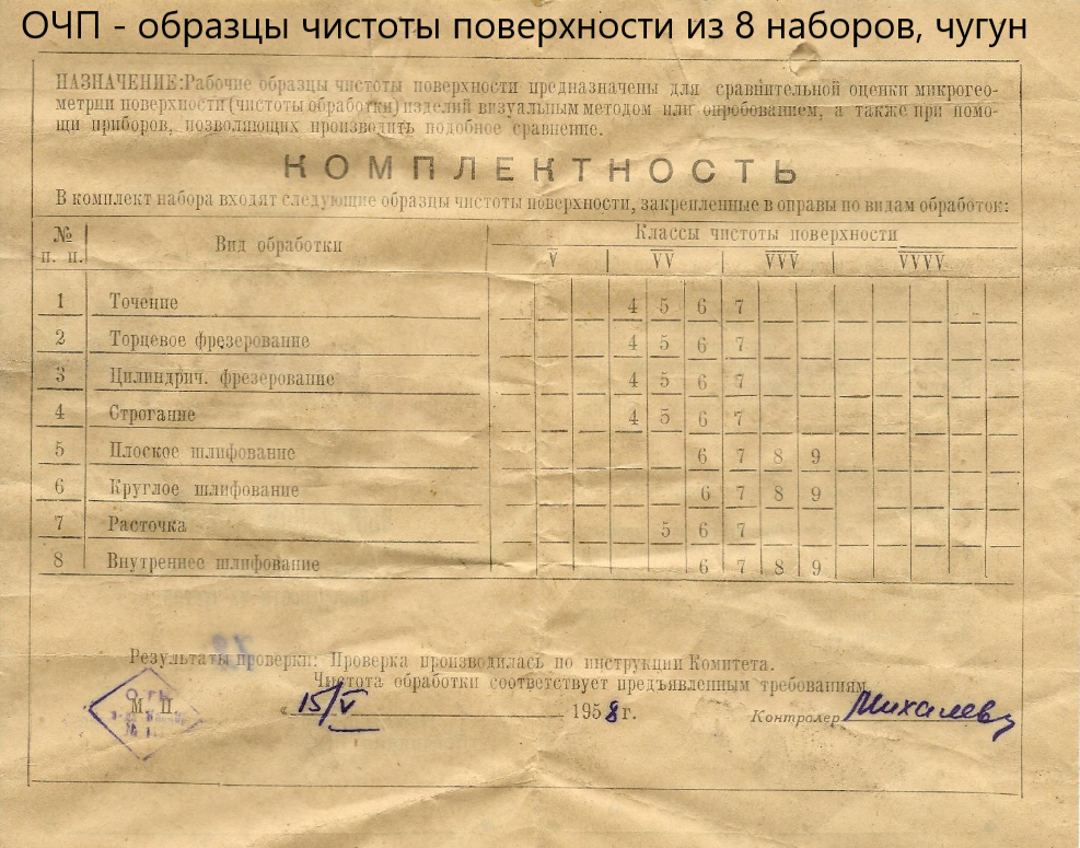 ОЧП из 8 шт, чугун. Комплектность. ОЧП из 8 шт, чугун. Комплектность.