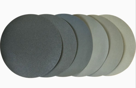 Шлифовальная бумага стандартная, БЕЗ клейкой основы из карбида кремния SiC Ø200 или 250 мм (для шлиф.станков)