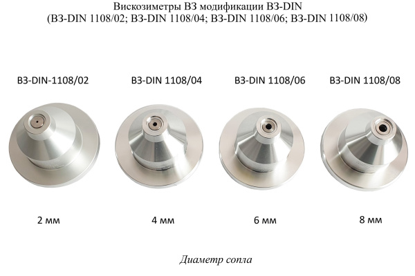 Вискозиметр проточный чашечный ВЗ модификации ВЗ-DIN (53 211 - 4 flow cup) с поверкой