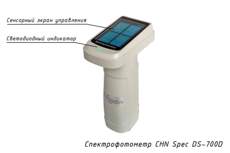 Портативный спектрофотометр CHN Spec DS-700D - Элементы управления