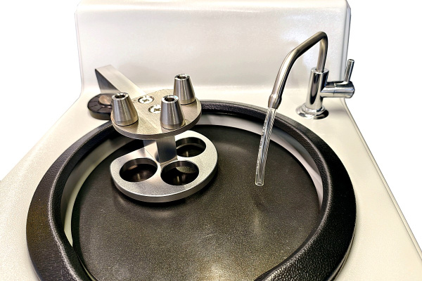 MP-100 В-7 шлифовально-полировальный станок (250 мм) с держателем, лабораторный металлографический