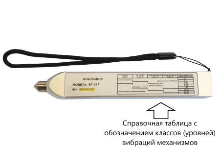 В7-317 виброметр портативный карандашного типа (виброручка) с поверкой