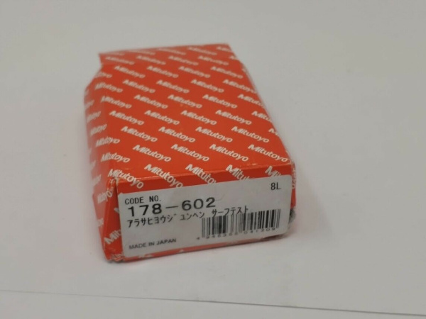 Mitutoyo 178-602 мера шероховатости, параметры Ra 2,94 мкм; R max (Ry) 9,3 мкм