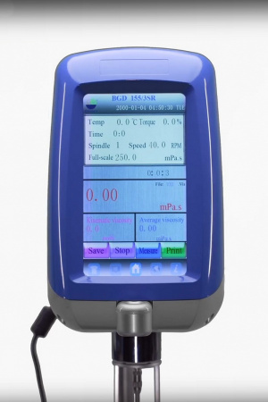 Ротационный цифровой вискозиметр BGD 155/3SR с поверкой (экран вывода данных измерений)