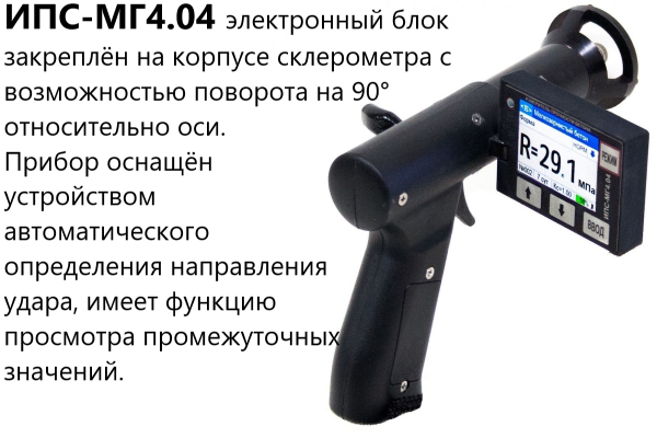 Измеритель прочности бетона ИПС МГ4.04