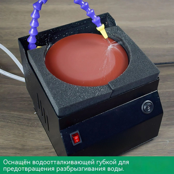 M-1S В-7 портативный шлифовально-полировальный станок (150 мм), лабораторный металлографический
