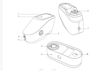Спектрофотометр портативный YS4560 (кольцевое 45°/0)