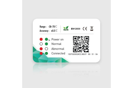 Регистратор температуры (дата-логгер) со встроенным датчиком одноразовый стационарный модель BlueTag T10-В7 с Bluetooth с поверкой
