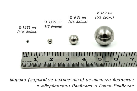 Шарики твердосплавные к твердомерам Роквелла и Супер-Роквелла